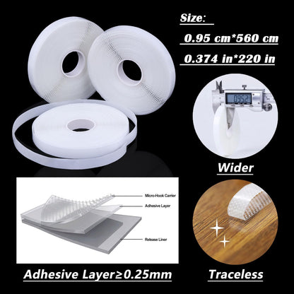 DIY Window Screen Curtain, 2 Packs of Mesh Netting 51 * 61 inches with [Upgrade] Self-Adhesive Hook Tapes & Cutter, Suitable for Multiple Windows, White (Set of 2)