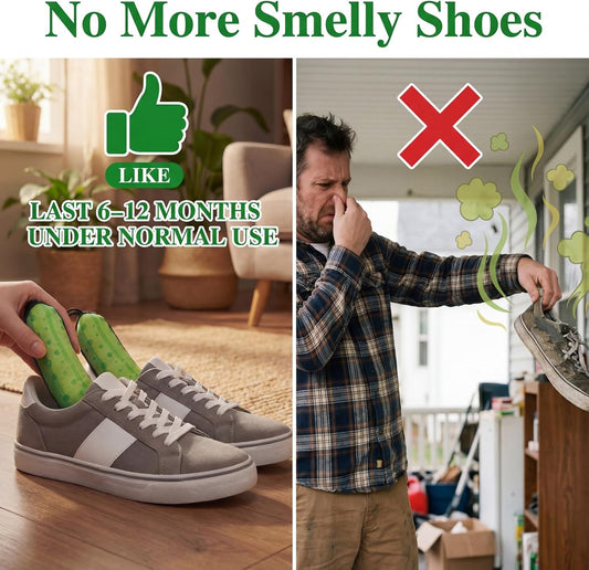 Yinder 4 Pack Shoe Deodorizer Odor Eliminator for Smelly Sneakers, Last for 6-12 Months, Odor Eliminator for Shoes, Charcoal Shoe Freshener for Sneakers, Gym Shoes, Closet & Bag, Long Lasting Absorber