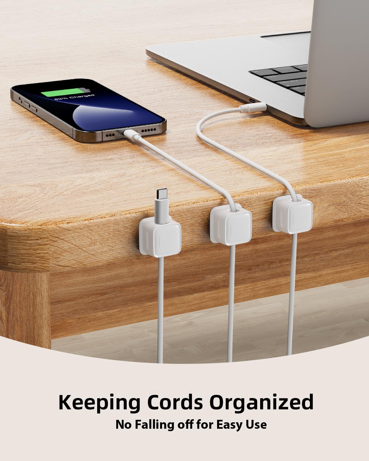 9 Pack Cord Organizer Holder,Costop Strong Adhesive Under Desk Cable Management,Magnetic Cable Clips,Wire Holder Keeper Organizer Neatly for Home,Office,Car,Desk,Nightstand,Desktop