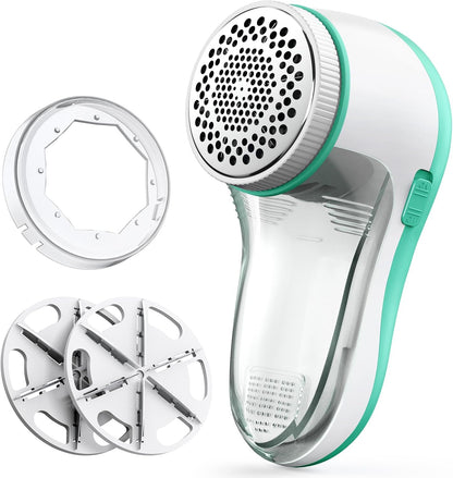 POPCHOSE Fabric Shaver, Lint Shaver for Clothing, Electric Lint Remover with 6-Leaf Blades, Sweater Defuzzer, Clothes Shaver for Couch, Furniture, Blanket, Remove Pilling, USB Rechargeable