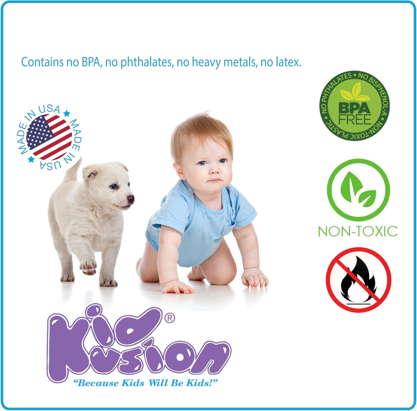 KidKusion 4-Piece Safety Corner Cushion, Black, Child Proofing Corner Guard, Made in USA, Child Safety, Home Furniture Safety Bumper, Baby Proof Table Protector, 4 Count (Pack of 1)