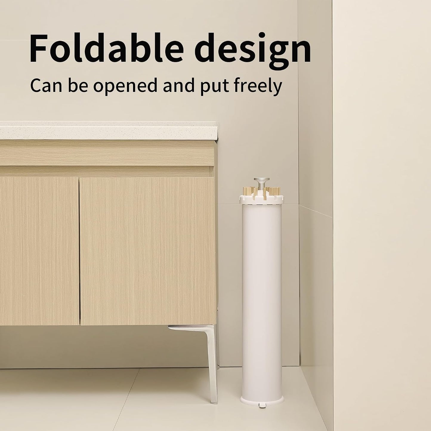 JOOM Tripod Clothes Drying Rack, Garment Rack Portable and Foldable Space Saving Laundry Drying Rack - Drying Rack Clothing Floor Folding Balcony Bedroom Household Wooden