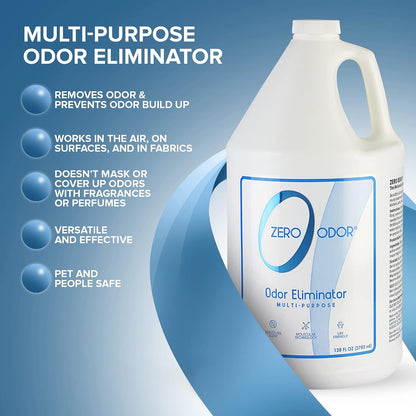 Zero Odor – Multi-Purpose Odor Eliminator - Air & Surface Odor – Patented Technology for Bathroom, Kitchen, Fabric, Closet- Smell Great Again, 16oz