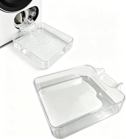 Universal Front-Load Washing Machine Drain Pan, Washer Drain Pan, Washing Machine Drainage Tray, Easy Installation for Apartments, Garages, and Rentals (drip Tray)