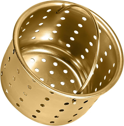 Deep Sink Strainer Basket – Fits Standard 3-1/2" Kitchen Drains – Stainless Steel Removable Strainer with 30 Disposable Mesh Bags – Makes Cleaning Food Debris Quick & Easy