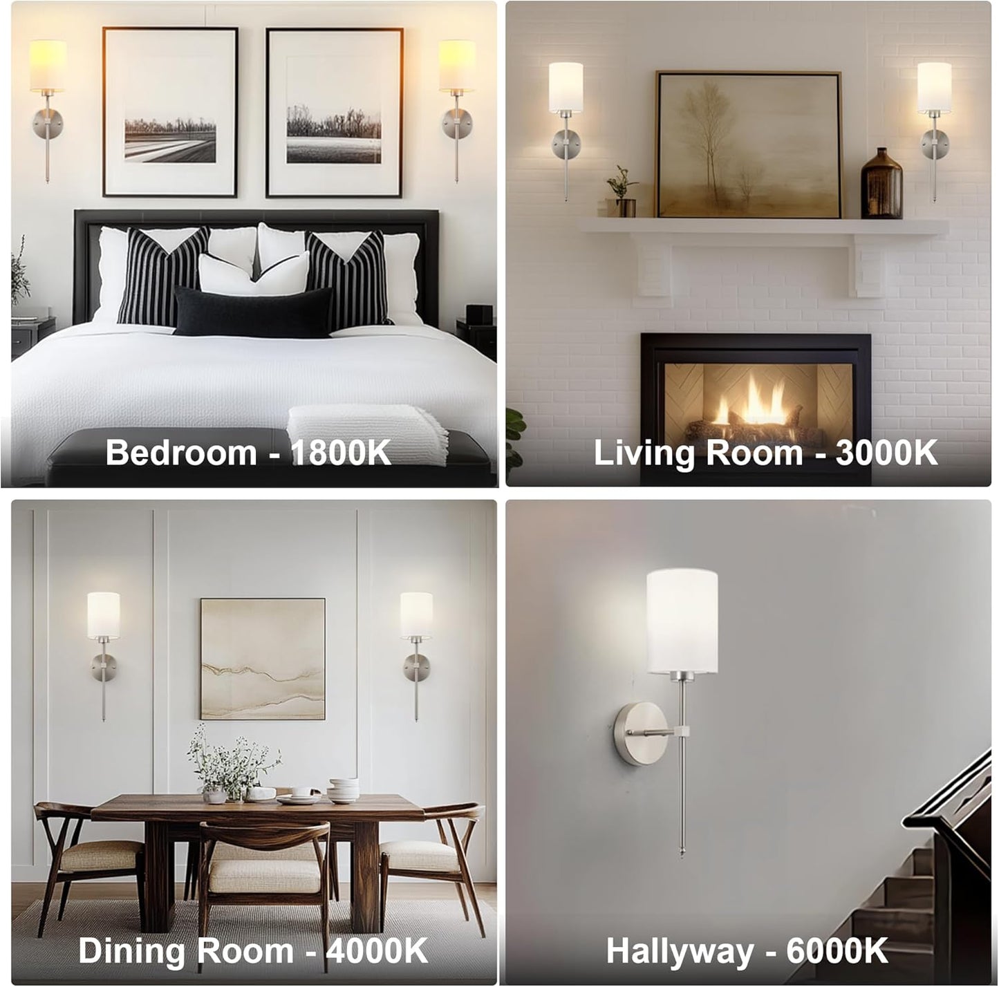 Battery Operated Wall Sconces Set of Two,Wireless Rechargeable Wall Light With Remote Control, Dimmable, Amber Light/Warm White/Natural White/Daylight/RGB, Timer,for Living Room,Bedroom,Entryway,Gold