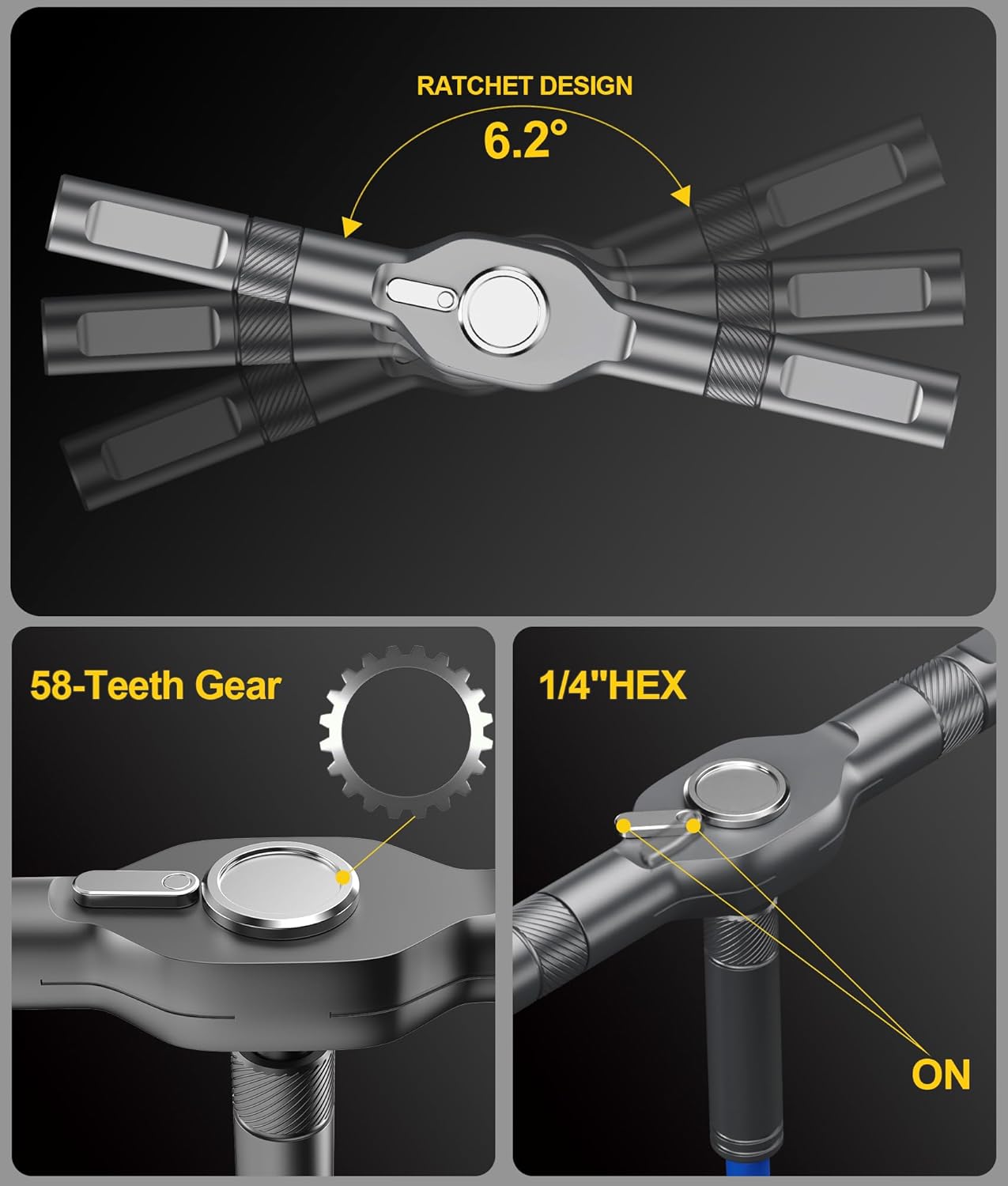 24 in 1 Magnetic Ratchet Screwdriver Set – Multi Bit Precision Repair Tool Kit with Detachable Handle, S2 Steel Bits, Portable Storage Case for Furniture, Computer, Bicycle, Electronics