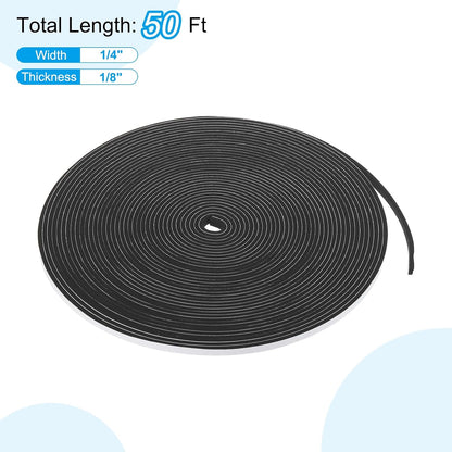 PATIKIL Weather Stripping Door Seal Strip, 3/8 Inch x 1/4 Inch x 32 Ft Self Adhesive Soundproof High Density Foam Tape Insulation for Door Window Air Conditioning, White - Colors A