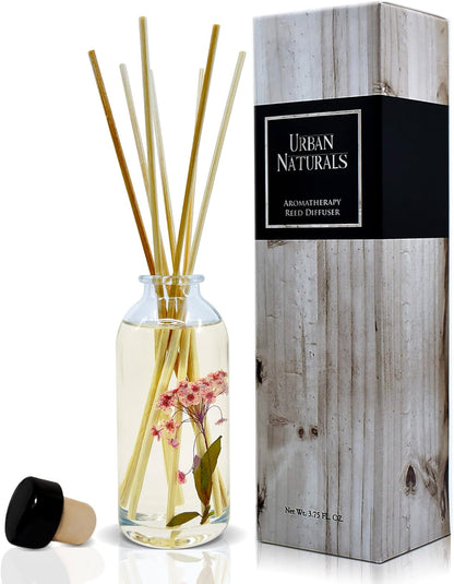 Urban Naturals Smoked Vanilla Reed Diffuser Set with Vanilla Bean, Sandalwood & Leather | Made in the USA - Colors B