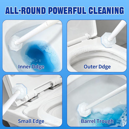 Disposable Toilet Brush and Holder Set, with 50 PCS Toilet Bowl Refills for Clorox, Wall Mounted Disposable T-oilet Bowl Kit, for Bathroom, Sink & Bathtub, Touchless T-oilet Cleaning System