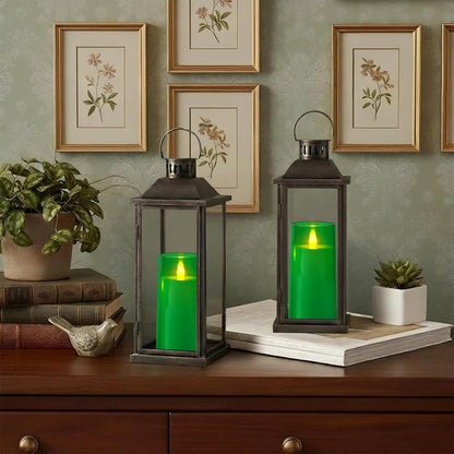 Raycare Flameless Electronic Pillar Candles with Remote Control and Timer- Battery Operated Realistic Flickering LED Fake Candle for Home, Wedding, Valentine's Day, Decor,White,Set of 2(3"x6"6")