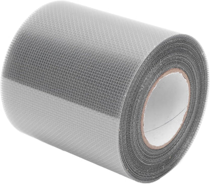 FTVOGUE Window Screen Repair Tape, 80mm x 9.15m Transparent Self Adhesive Mesh Patch for Mesh Doors Tents Pool Net Car Screens Camping Tarps (Gray)