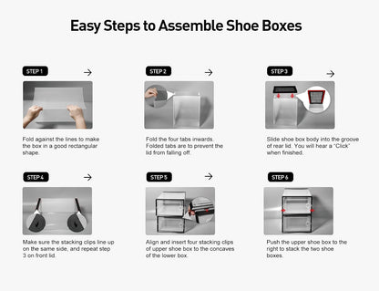 Kuject X-Large Shoe Storage Boxes Organizers for Closet 12 Pack, Fit Size 11,Clear Plastic Stackable Sneaker Containers for Entryway, Space Saving Shoe Rack, Brown