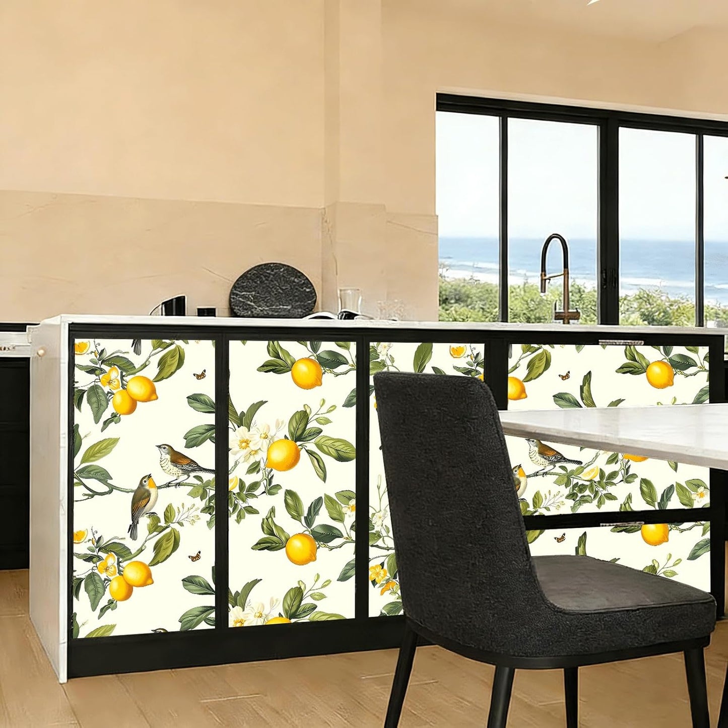 Peel and Stick Wallpaper, Soft Wildflower Botanical Contact Paper, PVC Vinyl Removable Wall Covering, Waterproof Easy-Clean, No Residue Renter Friendly, Neutral Decor, 39.4x17.3 in (Flowers2)
