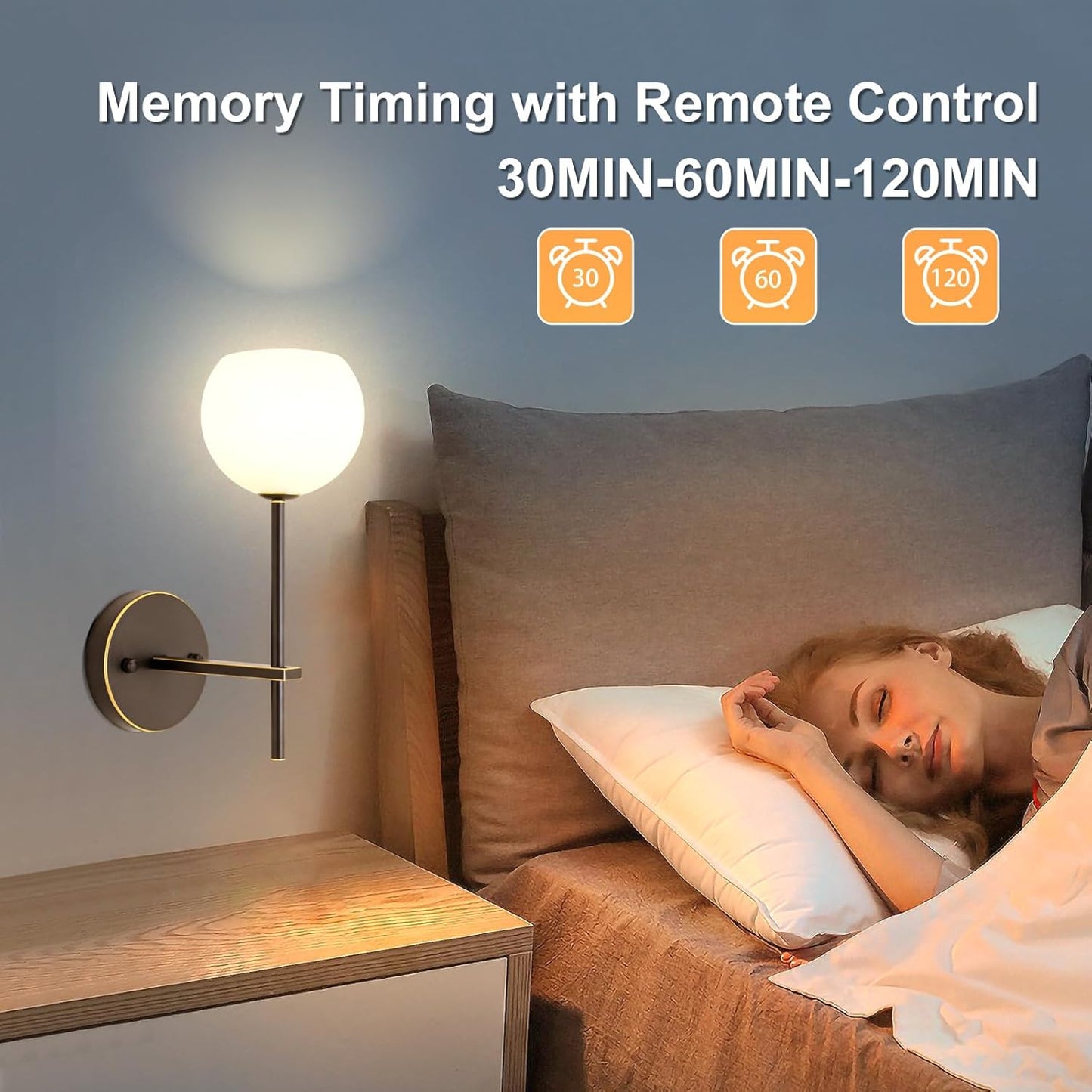 Brass Battery Operated Wall Sconces Set of 2, Rechargeable Wireless Wall Lights with Milky White Frosted Glass, 12 RGB and 3CCT Dimmable, Wall Lamps with Remote for Bedroom Living Room Hallway