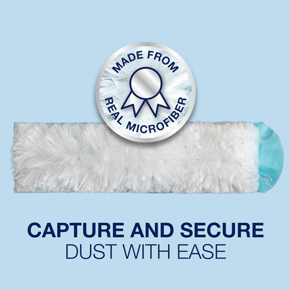 Bona High Performance Dusting System - 1 Extendable Handle, 3 Disposable Dusters, 1 Reusable Duster, & 1 Storage Bag - Extendable Dusting Kit