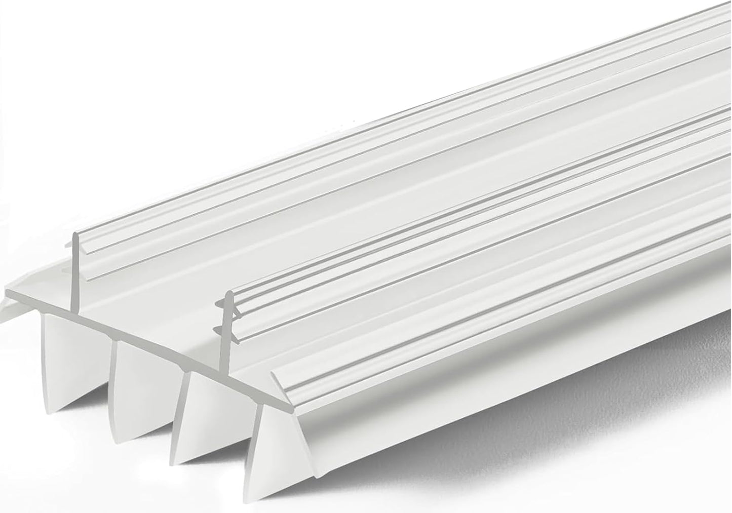 Barzen 36" Kerf-Style Vinyl Door Bottom Seal with Fins – Replacement Weatherstrip for Exterior Doors, Draft Stopper, Fits 7/8" Kerf Slot, Easy Slide-in Install