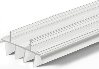 Barzen 36" Kerf-Style Vinyl Door Bottom Seal with Fins – Replacement Weatherstrip for Exterior Doors, Draft Stopper, Fits 7/8" Kerf Slot, Easy Slide-in Install