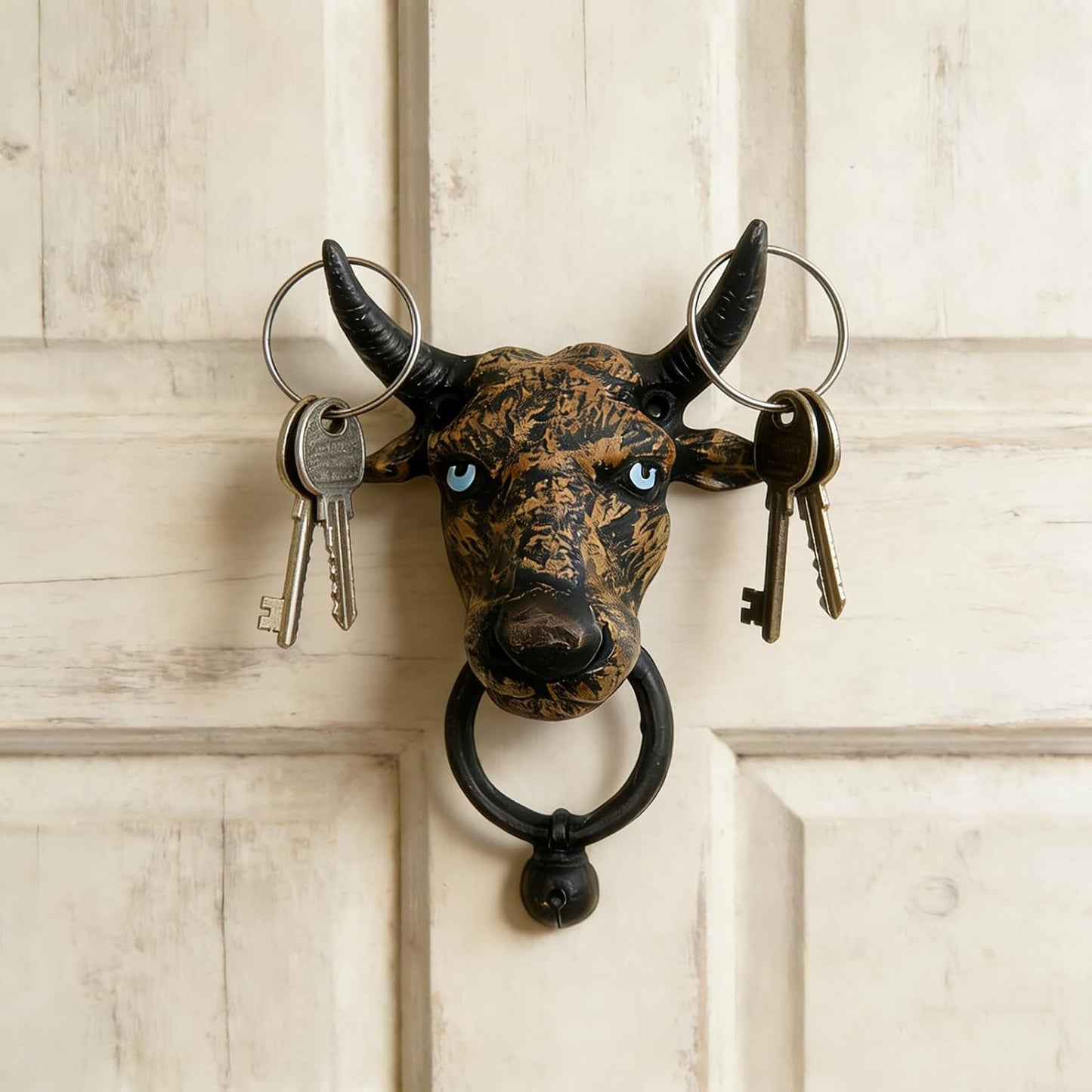Coat Hooks Wall Mounted, Rustic Bat Key Hook Holder, Heavy Duty Decorative Black Wall Hooks for Mudroom, Towels, Hat Rack, Purse Hooks, Cast Iron Decorative ‎Antique Black Hooks