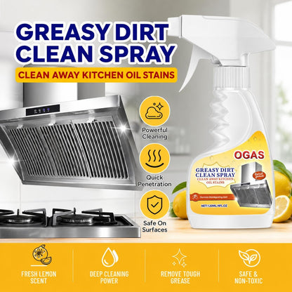 Portable Kitchen Degreaser Foam Spray, Compact Oil Cleaner 4oz | Perfect for RV, camping, travel & studio counters; safe on stainless steel, ceramic; fast-acting rinse-free stain cutting
