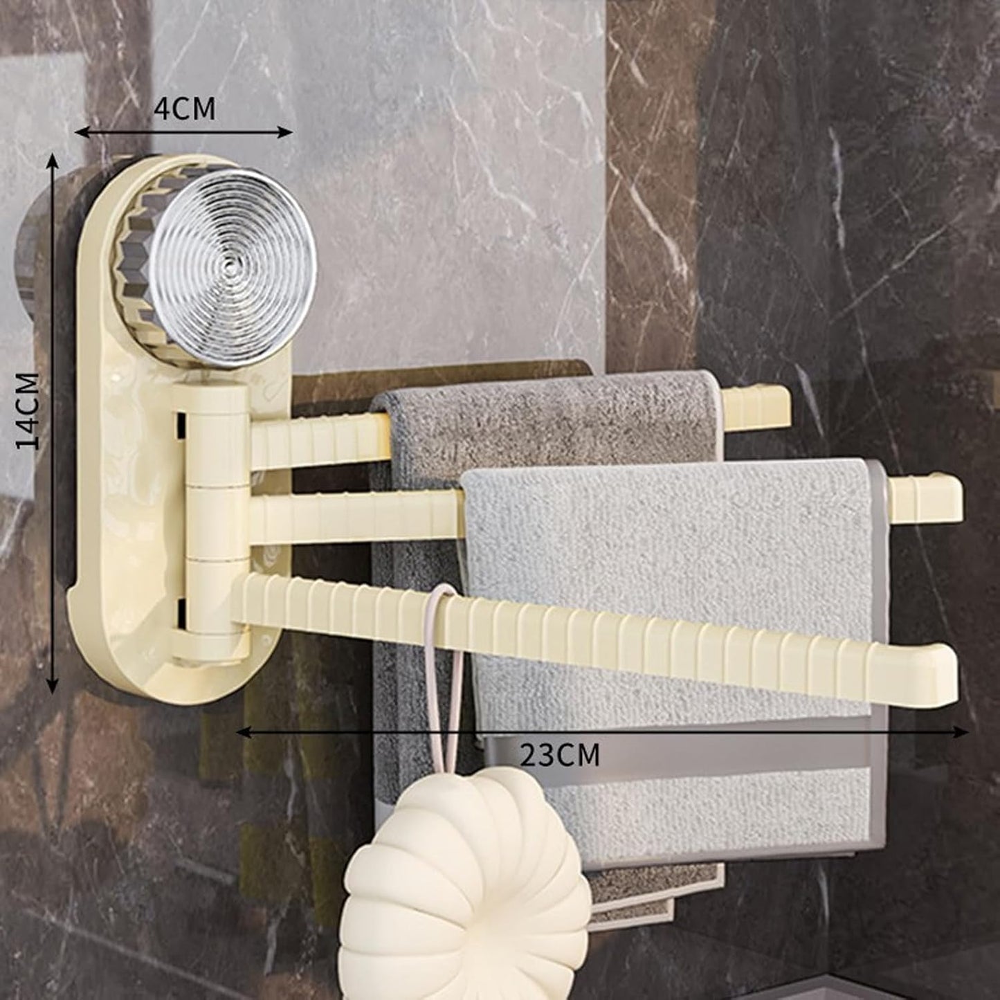 Strong Suction Wall Mounted Dishcloth Rack Multipurpose Dish Towel Rack Strong Load-Bearing Towel Hanger