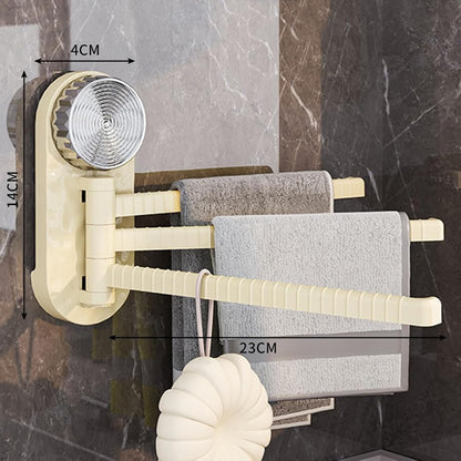 Strong Suction Wall Mounted Dishcloth Rack Multipurpose Dish Towel Rack Strong Load-Bearing Towel Hanger