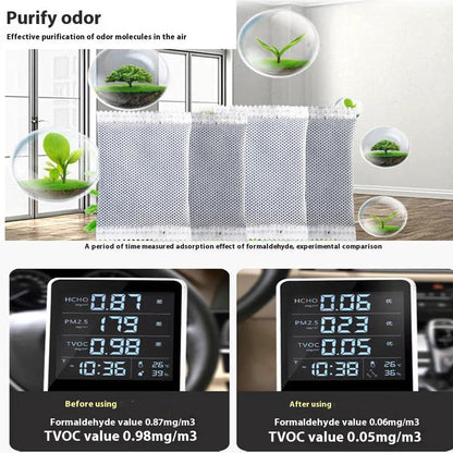 35Pack Natural Activated Charcoal Odor Absorber Air Purifying Bag for Home or Shoe Odor Eliminator; Car Air Freshener;Drawer Deodorizers; 7g/Pack Natural Air Freshener for Home,Car,Closet,Pets
