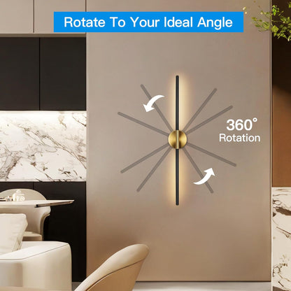 TaoFiaCo Battery Operated Wall Sconces Set of Two,Rechargeable Wall Sconces Set of 2 with Remote Control Dimmable Wall Light Decor for Living Room, Bathroom for, 24 Inch, Gold