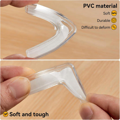 4pcs Corner Protectors, Corner Guards to Cover Sharp Furniture | Corner Guards Bumpers to Prevent Collision, Anti-Collision Pads, Suitable for Table, Cabinet, and Window Corner
