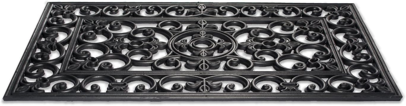 DII Rubber Doormats Collection All Weather, 18x30, Lattice