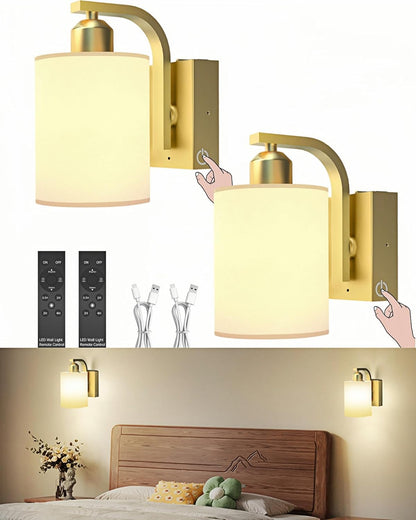 iThird Wall Sconce Battery Operated Set of 2, 6000mAh Rechargeable Wall Lights with Touch Control and Remote Control, Wireless Wall Lamps for Bedroom, Black Sconces Wall Decor for Living Room Hallway