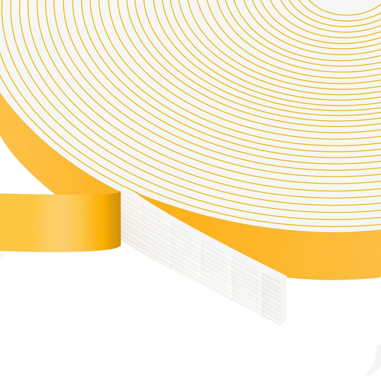 Strong Adhesive Weather Stripping, High Density Weatherproof Weather Stripping Door Seal Strip for Sliding Door, Windows,Noise-Reduction Foam Sealing Strip, White(1/2 in x 1/4 in x 13Ft) - Colors A