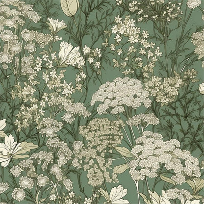 MuralPeel Dark Grey White Poppies Peony Floral Vintage Peel and Stick Wallpaper Self Adhesive Removable Easy Peel Off Stick on Wall Paper for Bedroom Cabinet Renter