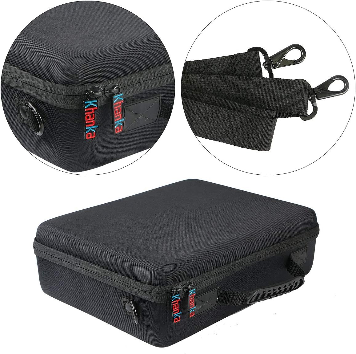 khanka Hard Battery Organizer Storage Box, Carrying Case Bag Holder - Holds 116 Batteries AA AAA C D 3V 9V with Battery Tester (BATTRIES are NOT Included.)