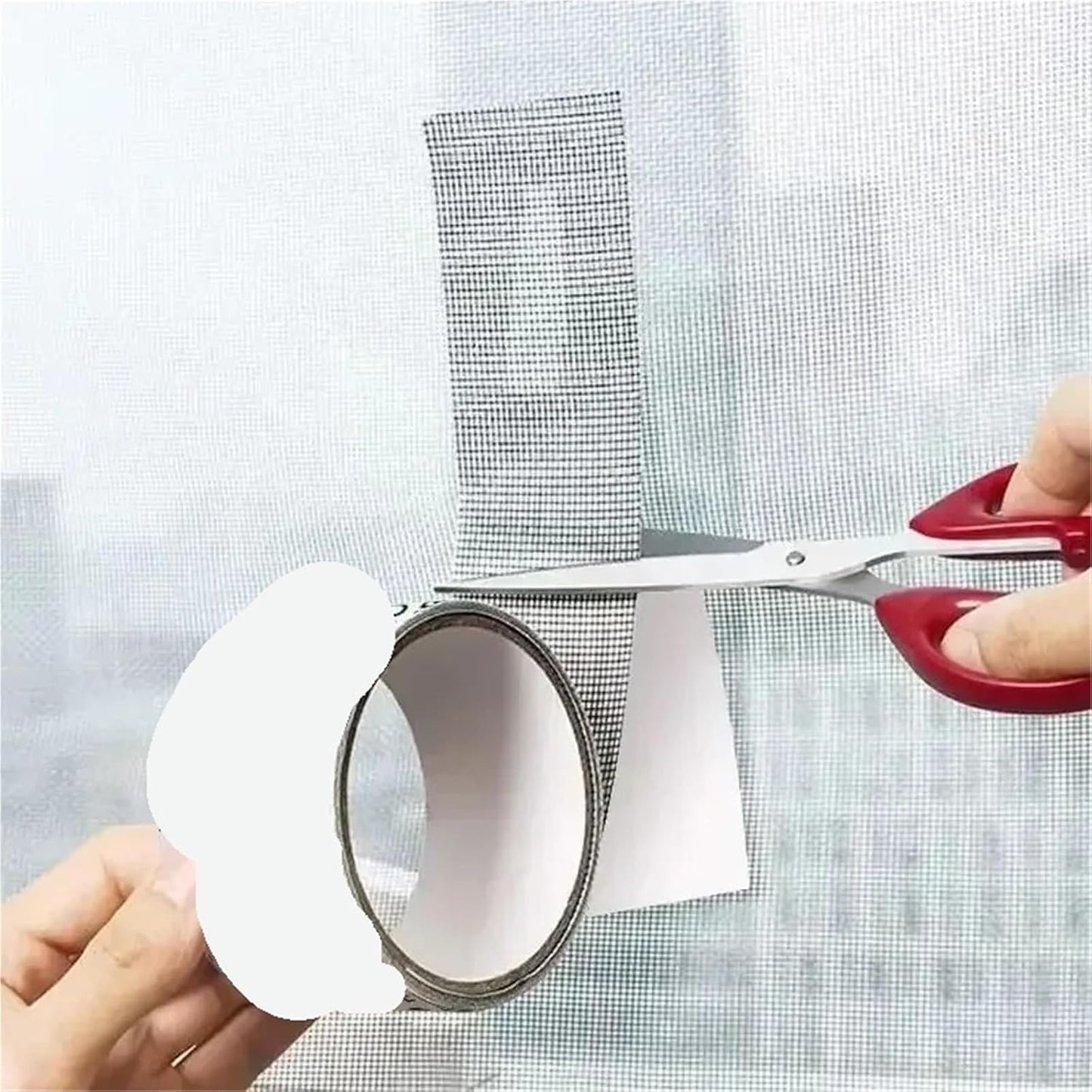 Window Screen Repair Tape 2 Pcs Window Screen Tape Screen Repair Subsidy Door Curtain Hole Patch Repair Self-Adhesive Screen Tape(Gray)