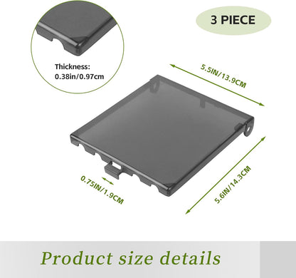 DBVC-1 Extra Duty Replacement in-Use Cover for Wet Locations,Type 3r Enclosure Cover for DBVR1C/DBVS1C/DBVM1C/60VC 1-Gang (Vertical) in Tool Box Electrical Outlet Box - Clear 3pcs (DBVC1-3)