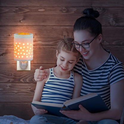 Bobolyn Wax Melt Warmer with Timer Ceramic Electric Candle Warmer Lamp with Timer and Dimmer for Scented Melts Wax Burner Fragrance Wax Melter for Home Office Bedroom Decor Gift for Mom Women