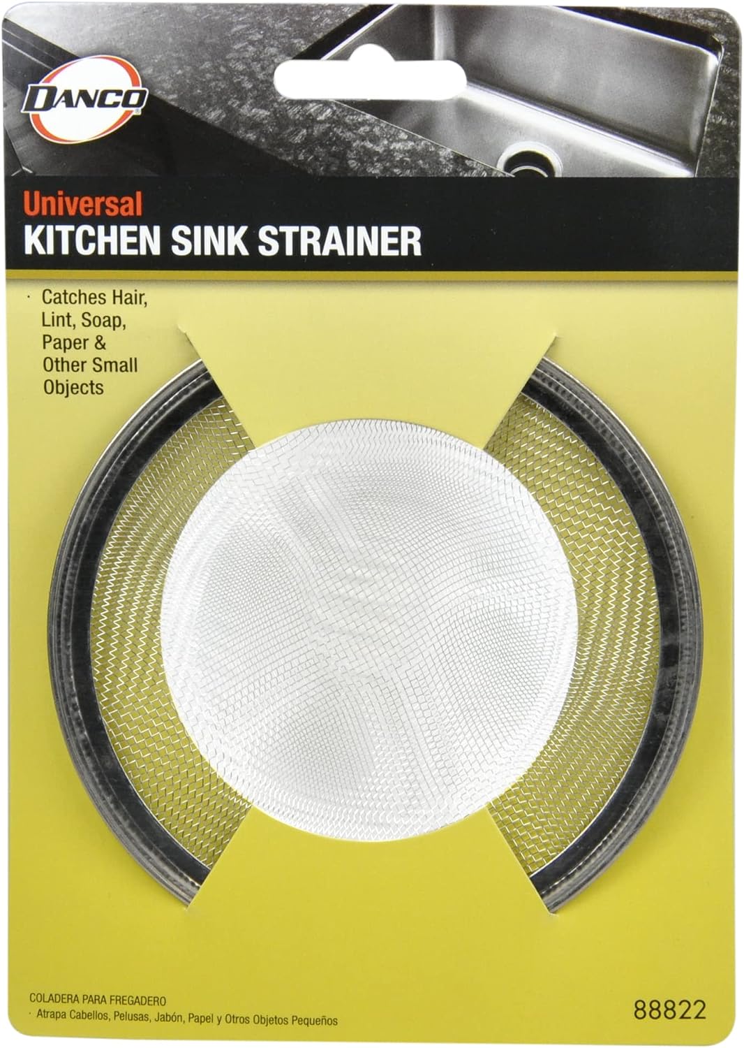 Danco 88821 2-3/4-Inch Tub Mesh Strainer, Stainless Steel, Silver