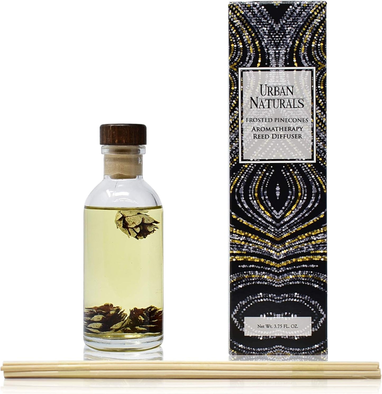 Urban Naturals Smoked Vanilla Reed Diffuser Set with Vanilla Bean, Sandalwood & Leather | Made in the USA - Colors A