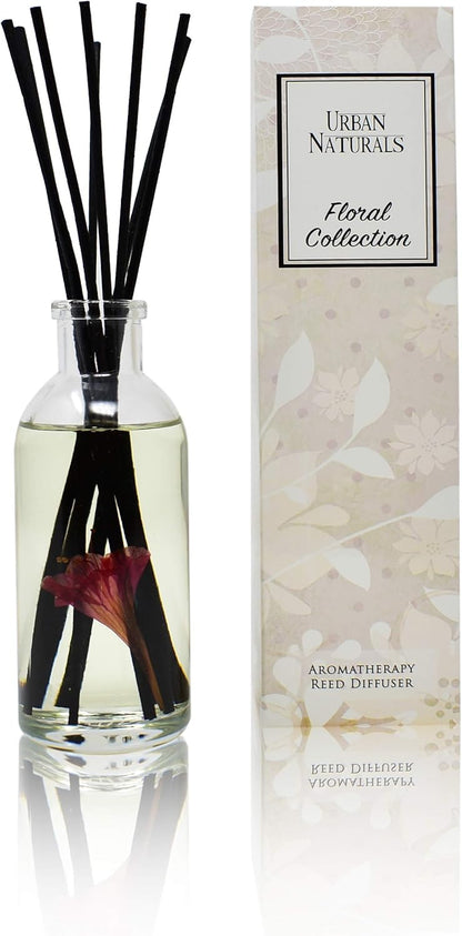 Urban Naturals Smoked Vanilla Reed Diffuser Set with Vanilla Bean, Sandalwood & Leather | Made in the USA - Colors B