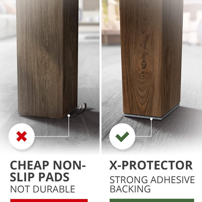 X-PROTECTOR Non Slip Furniture Pads – 12 Premium Furniture Grippers 3"! Best SelfAdhesive Rubber Feet Furniture Feet – Ideal Non Skid Furniture Pad Floor Protectors – Keep Furniture in Place!