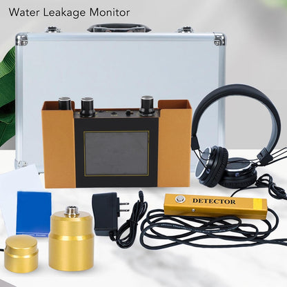 Bewinner Underground Water Leak Detector, Water Pipe Leakage Monitor with Digital Display & Earphone & Carrying Case, Leak Detector for Water Detectors & Alarms, Water Leak Detection