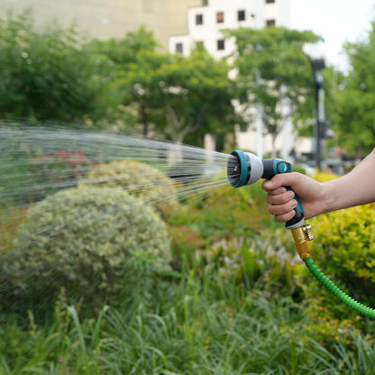 Besiter Garden Hose Nozzle Sprayer: 2 Pack 10 Watering Patterns Spray Nozzles Heavy Duty Metal Hose Head Hose Attachment, Thumb Control On Off Valve