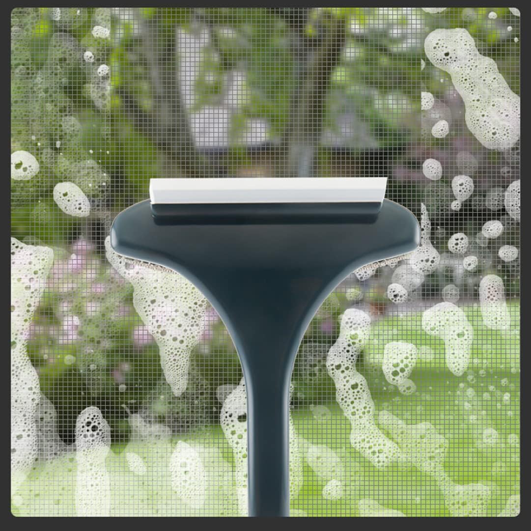 Window Mesh Screen Cleaner Multifunctional Screen Brush Foldable Detachable Window Cleaner Brush..