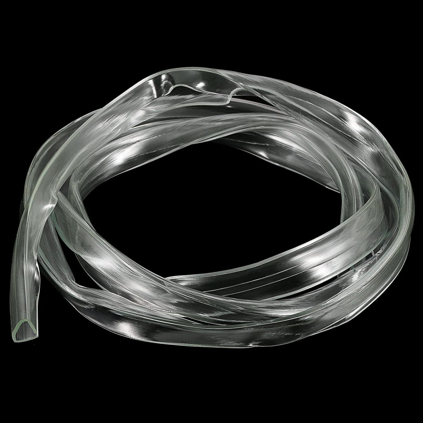 uxcell U Channel Edge Trim, 4.9ft Length Soft Rubber Guard Seal Strip Edge Protector Fit for 1-2mm Edge, (9/32" W x 5/32" H) Clear