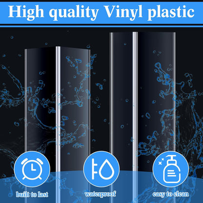 Sasylvia 10 Pcs Wall Corner Protector Guards, Vinyl 3/4 x 48 Inches Corner Trim Molding, Avoid Scratching Scuffs, Ease Install and Cleaning for Door Countertop Furniture Cabinet Protection, Clear