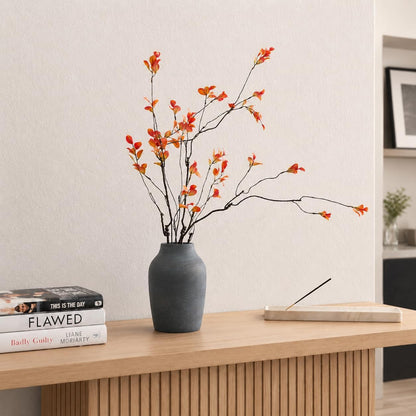 Ceramic Vase Set of 2, Modern Donut Vases for Nordic Minimalist Boho Home Decor, Centerpieces for Dining Tables Living Room Shelf Bookshelf Mantel Entryway Office House