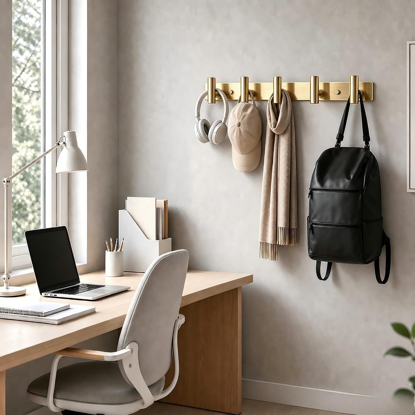 Wall Mounted Coat Rack-3 Hooks, Heavy Duty Stainless Steel Wall Hooks for Towel Coat Bag, Hat Rack Coat Hanger Coat Hooks Towel Racks for Bathroom Entryway Kitchen Office (Silver, 1 Pack)