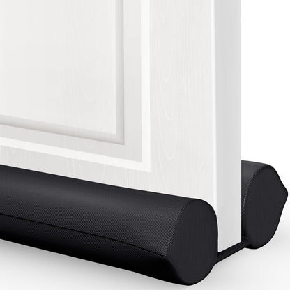 Comfyanno Under Door Draft Stopper - Bottom Door Seal & Gap Filler- Fits 30” to 36” Door, Block Noise, Sound, Air, Bugs, Dust, Easy to Install, Double Side Block, No Adhesive, Black