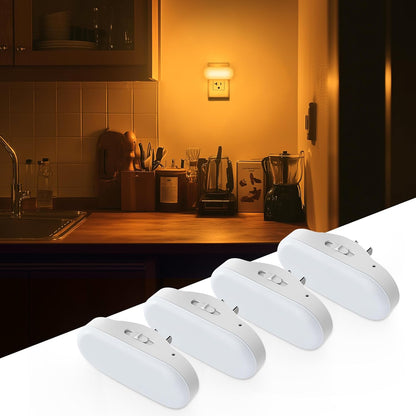 DORESshop Led Night Light, Plug into Wall, [2 Pack] with Dusk to Dawn Sensor, 1W 5000K Dimmable Night Light from 0LM to 100LM for Bathroom Hallway Bedroom Kids Room Stairway